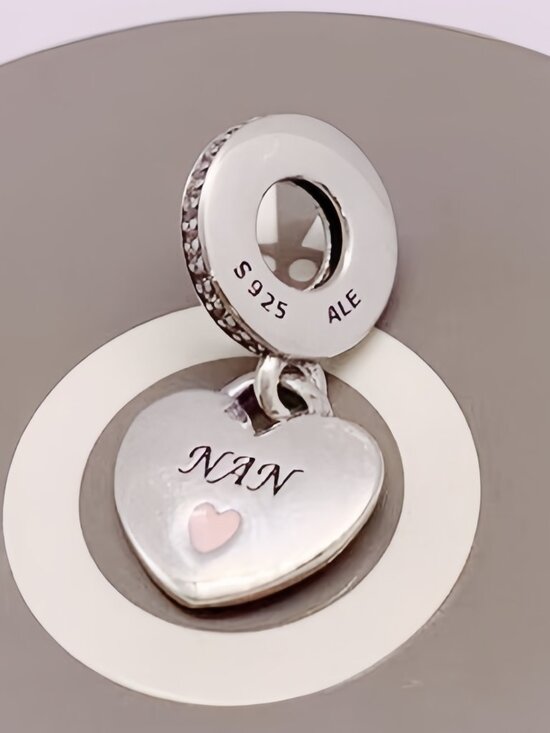 Pandora | Jewelry | Pandora Silver Cz Nans Love Heart Charm | Poshmark